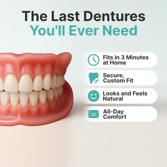 Superbuyg™ custom-made, full-featured dentures for greater confidence