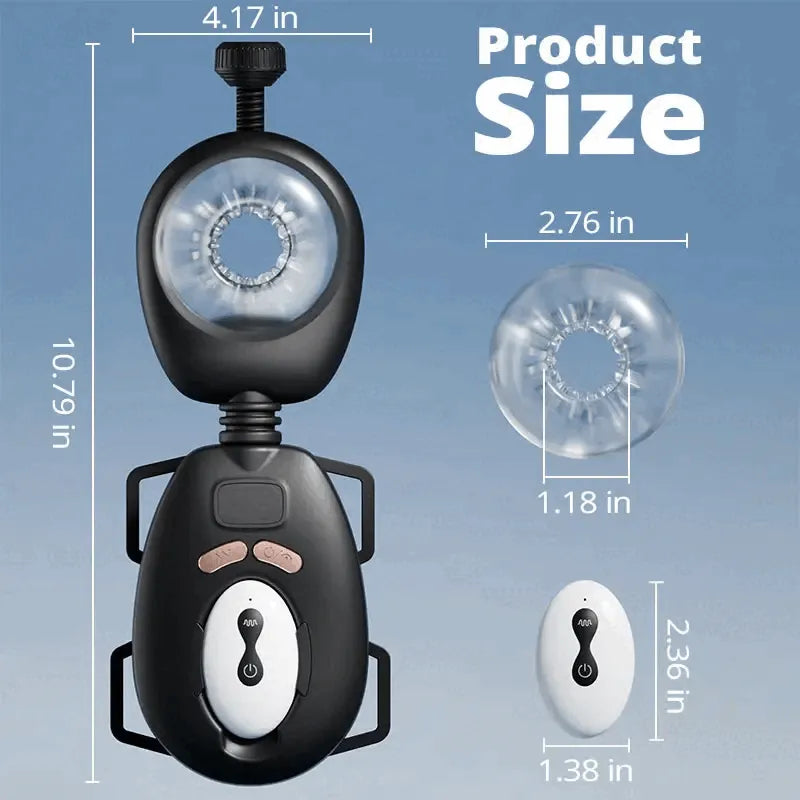 serentouchco™ Wearable Automatic 9 Swinging 9 Vibrating Male Masturbator